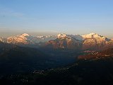 Sul Canto Alto con i colori del tramonto e con un incontro inaspettato l'8 marzo 09 - FOTOGALLERY